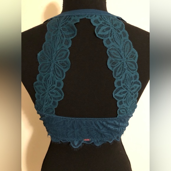 EUC! Victoria’s Secret PINK Date Racerback; Front Closure; Deep Teal; 34DD - Picture 2 of 10